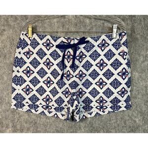 Vineyard Vines Linen Blend Red White and Blue Patriotic Pattern Shorts - Size 4